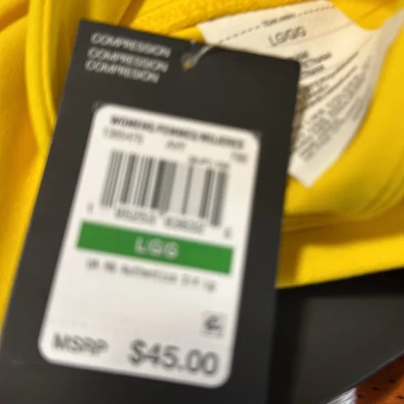 Under armour capris new with tags large yellow - Picture 4 of 5